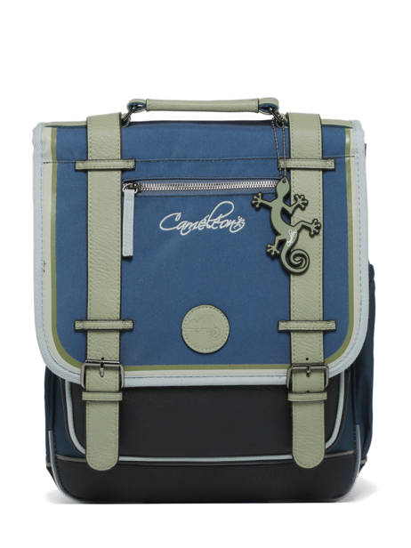 2-compartment Backpack Cameleon Blue vintage urban PBVBSD39 other view 7