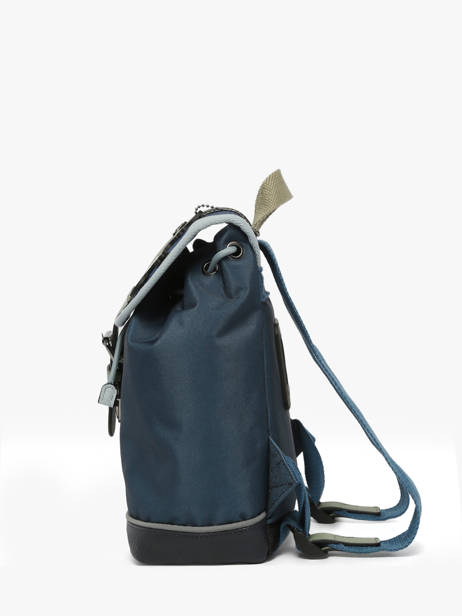 Sac à Dos 1 Compartiment Cameleon Bleu vintage urban PBVBSD25 vue secondaire 2