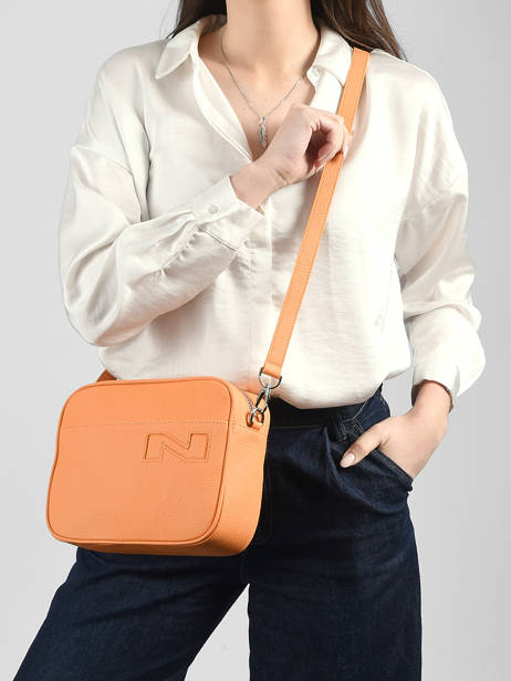 Leather N City Leuven Crossbody Bag Nathan baume Orange n city 7 other view 1