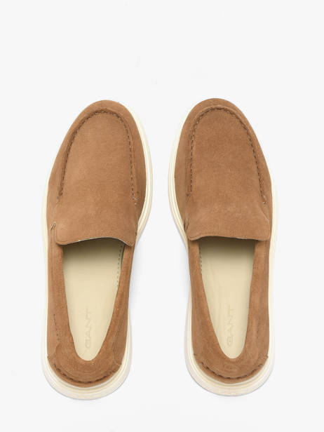 Moccasins In Leather Gant Brown men BOERG146 other view 3