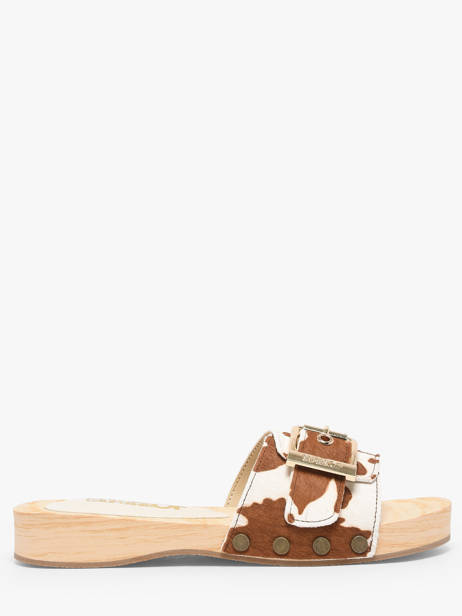Mules En Cuir Colors of california Marron women HCBAYL06