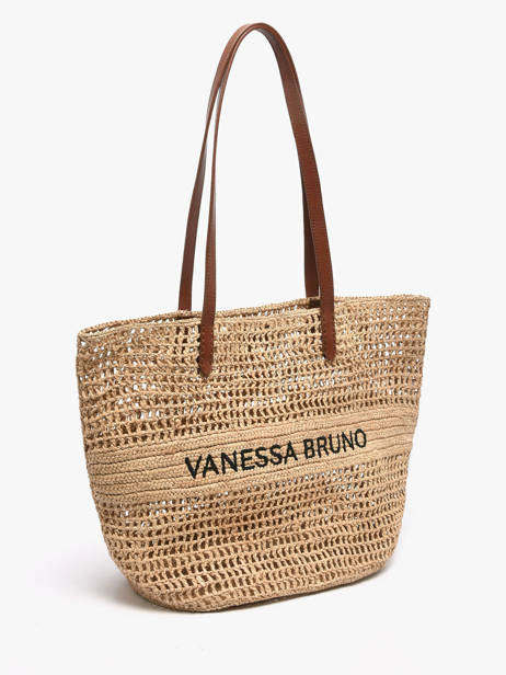 Cabas Cabas Raphia Vanessa bruno Beige cabas raphia 60V40468 vue secondaire 2