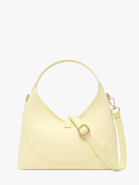 Sac Bandoulière Caviar Cuir Milano Jaune caviar CA26022 vue secondaire 3