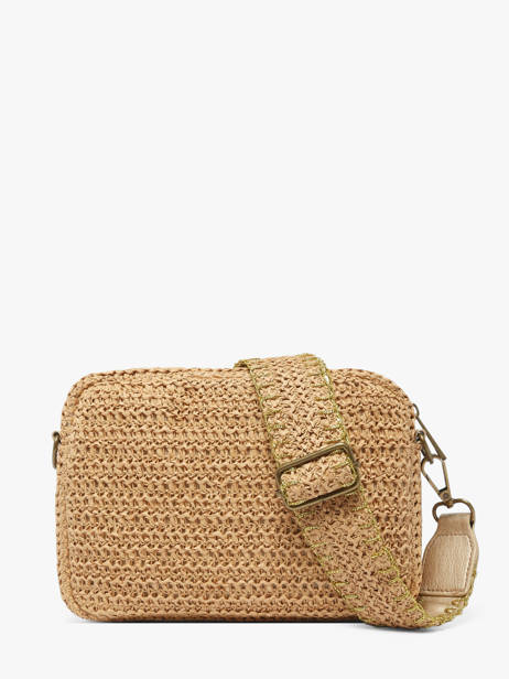 Sac Bandoulière Adette Paille Pieces Beige adette 17161664 vue secondaire 3