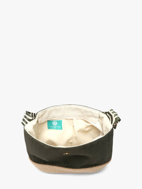 Sac Bandoulière Tissee Polyester Le voyage en panier Vert tissee PM924 vue secondaire 2