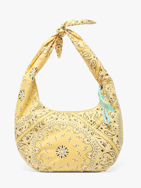 Sac Porté épaule Bandana Coton Le voyage en panier Jaune bandana PM970 vue secondaire 3