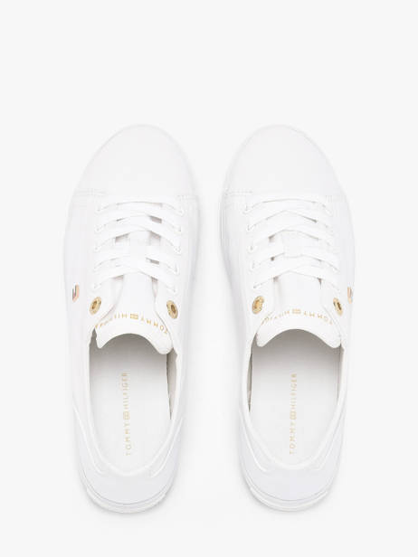 Sneakers En Cuir Tommy hilfiger Blanc women 9170YBS vue secondaire 3