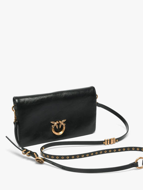 Shoulder Bag Love Bag Icon Leather Pinko Black love bag icon 6023A315 other view 1