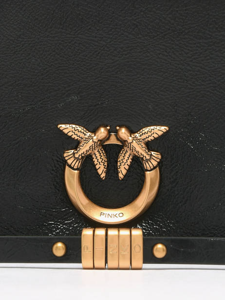 Shoulder Bag Love Bag Icon Leather Pinko Black love bag icon 6023A315 other view 2