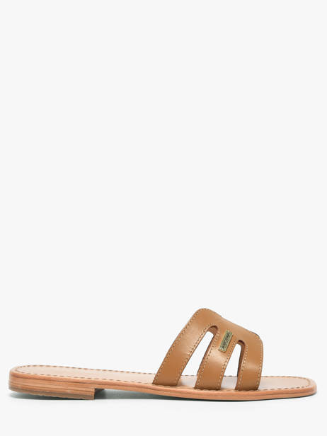 Leather Hadamia Slide Sandals Les tropeziennes Brown accessoires HADAMIA