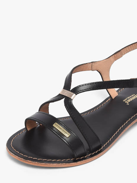 Flip Flops Hamoon In Leather Les tropeziennes Black women HAMOON other view 2