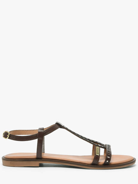 Flip Flops In Leather Les tropeziennes Brown women HELECTRA