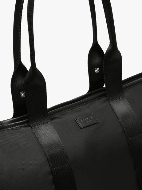 Large Tote Bag Mistral Rollable Nylon And Leather Lancel Black mistral A13996 other view 3