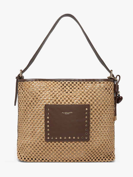 Sac Porté épaule St Tropez Paille Miniprix Marron st tropez C1102