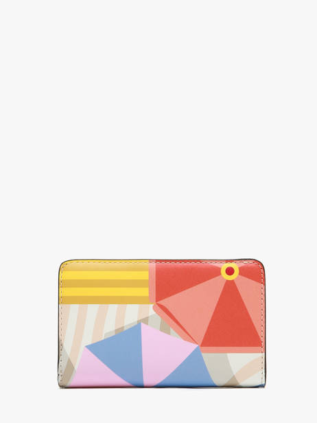 Portefeuille Cuir Lancel Rose lancel plage  A14196 vue secondaire 2