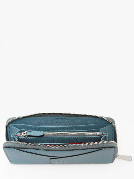 Leather Enveloppe Wallet Lancel Blue enveloppe A13711 other view 1