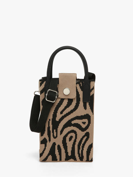 Sac Bandoulière Phonebag Polyester Miniprix Marron phonebag P202