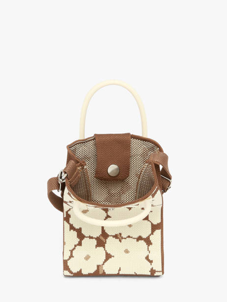 Sac Bandoulière Phonebag Polyester Miniprix Marron phonebag P203 vue secondaire 2