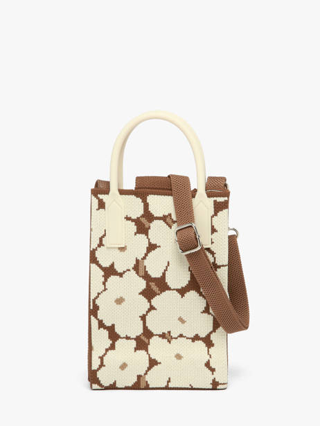 Sac Bandoulière Phonebag Polyester Miniprix Marron phonebag P203 vue secondaire 3