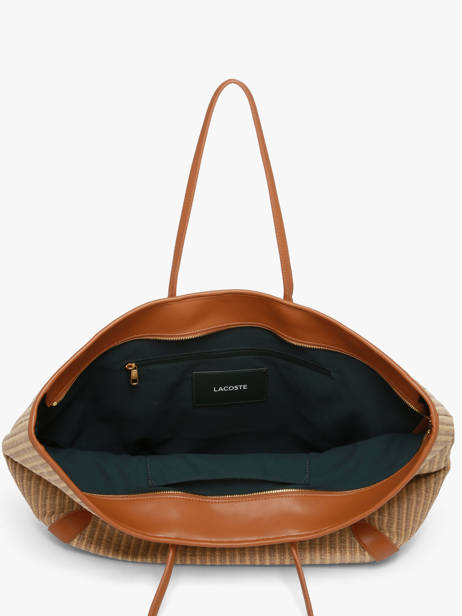 Sac Porté épaule Summer Raphia Lacoste Beige summer NF5247PB vue secondaire 3
