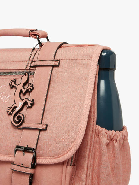 2-compartment Satchel Cameleon Pink vintage color CA146Q other view 6