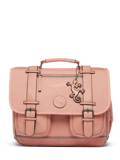 2-compartment Satchel Cameleon Pink vintage color CA146Q other view 7
