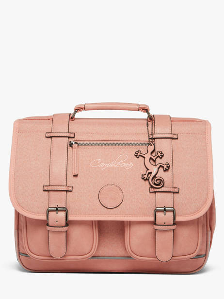 Satchel 2 Compartments Cameleon Pink vintage color CA38