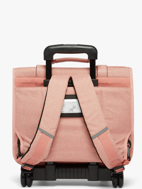 Wheeled Schoolbag 2 Compartments Cameleon Pink vintage color CR38 other view 5