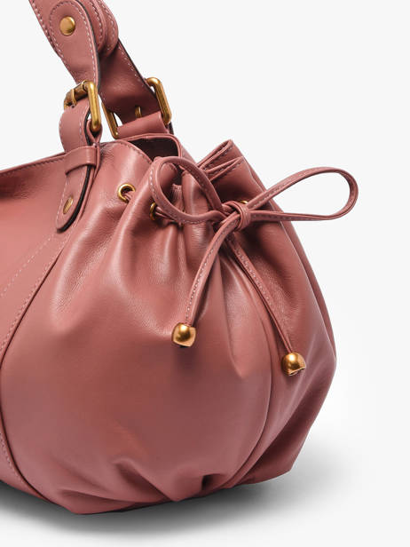 Sac 24h  Icone Cuir Gerard darel Rose icone DDS01410 vue secondaire 5