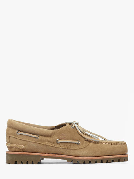 Boat Shoes In Leather Timberland Beige women 2GNVEW11