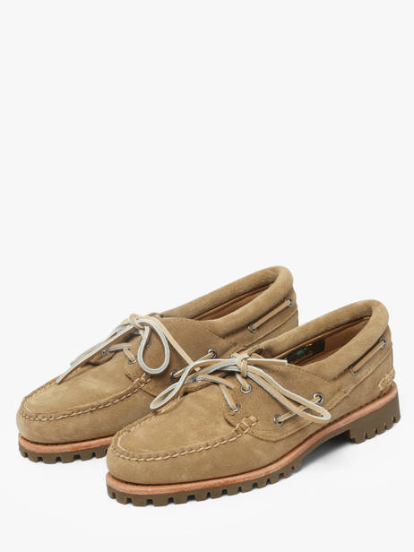 Boat Shoes In Leather Timberland Beige women 2GNVEW11 other view 1