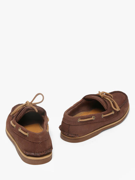 Chaussures Bateau En Cuir Timberland Marron men 4187EIV1 vue secondaire 2