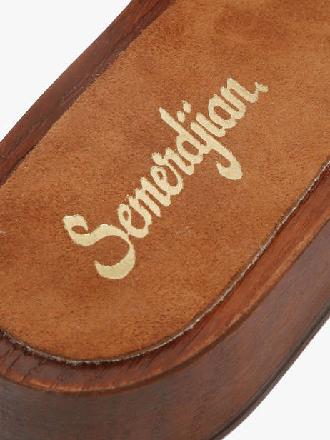 Slippers In Leather Semerdjian Brown women IOLE394 other view 2