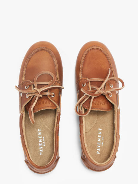 Boat Shoes In Leather Pavement Brown women 24128067 other view 3