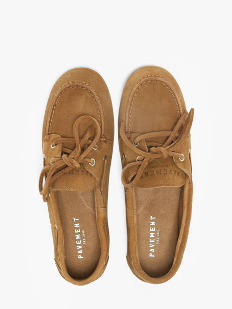 Chaussures Bateau En Cuir Pavement Beige women 24128174 vue secondaire 3