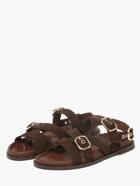 Sandals In Leather Inuovo Brown women 51006SMN other view 1