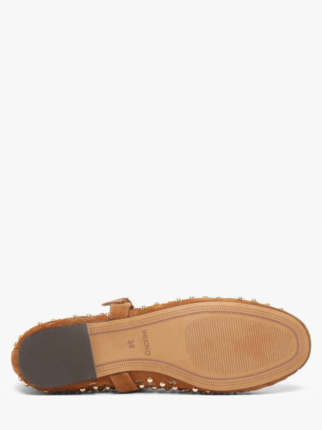 Ballerines Avec Brides En Cuir Inuovo Marron women NK003KCC vue secondaire 4