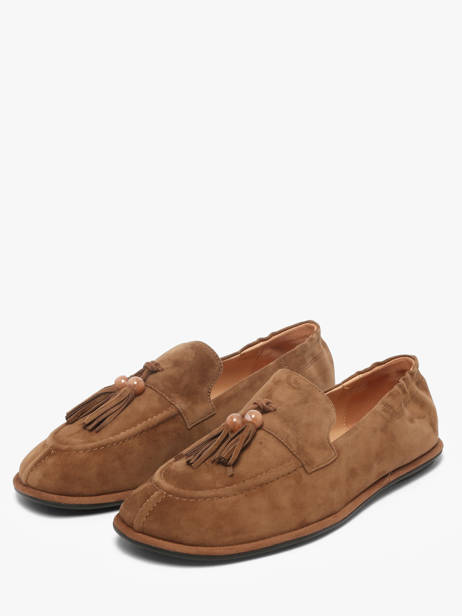 Moccasins In Leather Inuovo Brown women CT003KCN other view 1