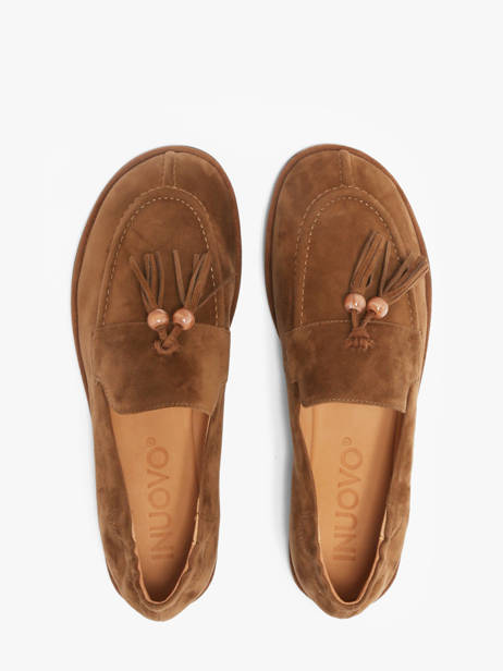 Moccasins In Leather Inuovo Brown women CT003KCN other view 3