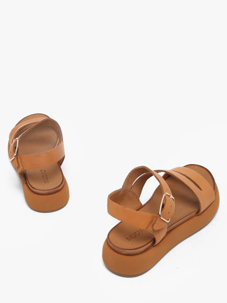 Sandals In Leather Inuovo Orange women 96001CCN other view 2