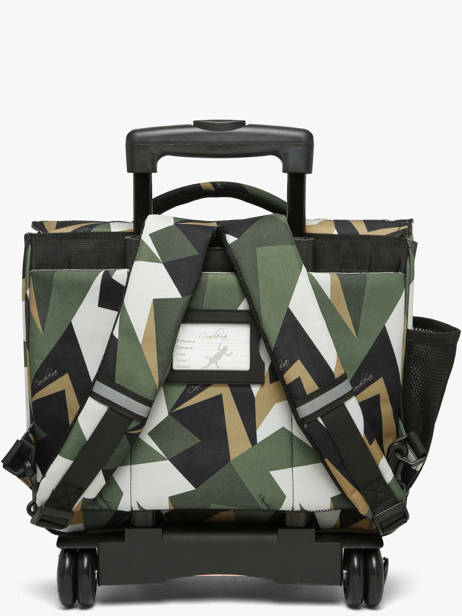 2-compartment Wheeled Satchel Cameleon Multicolor futur CR38 other view 5