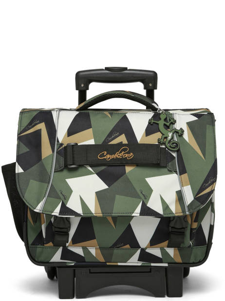 2-compartment Wheeled Satchel Cameleon Multicolor futur CR38 other view 8