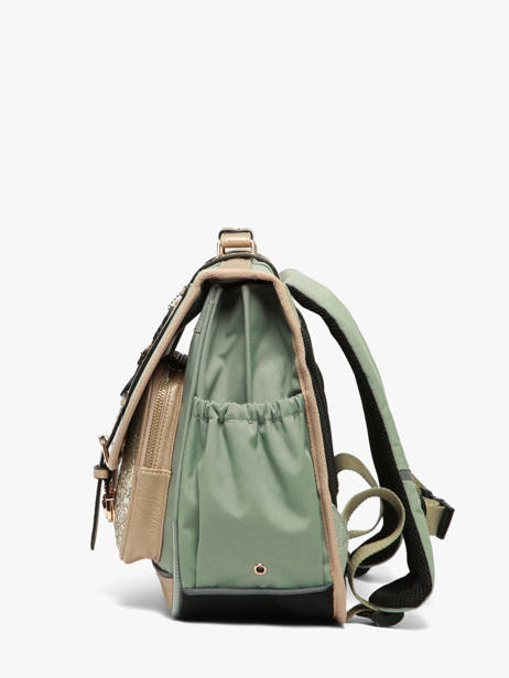 Cartable Enfant 2 Compartiments Vintage Fantasy Cameleon Vert vintage fantasy CA38 vue secondaire 2