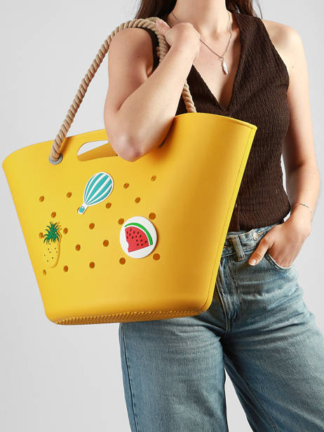 Shoulder Bag Tutti Frutti Le voyage en panier Yellow tutti frutti PM986 other view 1