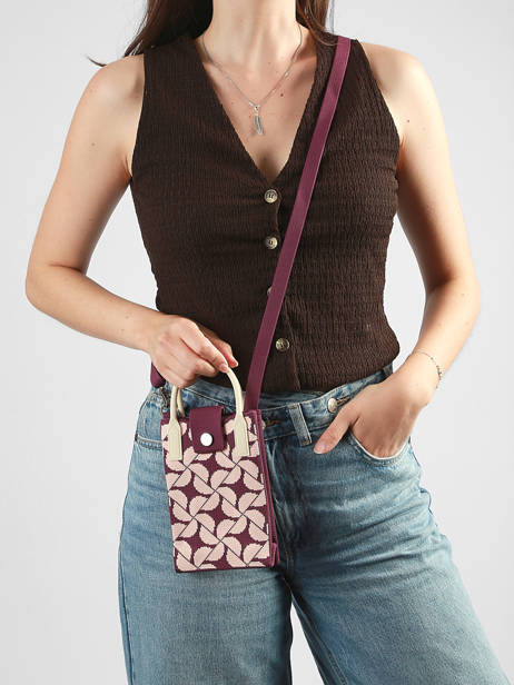 Sac Bandoulière Phonebag Polyester Miniprix Violet phonebag P203 vue secondaire 1