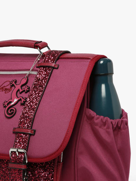 Cartable Enfant 3 Compartiments Vintage Fantasy Cameleon Violet vintage fantasy CA41 vue secondaire 4