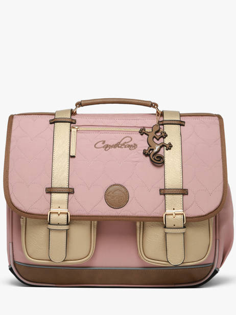 Satchel For Kids 3 Compartments Cameleon Brown vintage fantasy CA41