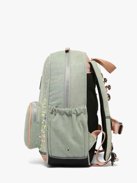 Sac à Dos 1 Compartiment Vintage Fantasy Cameleon Vert vintage fantasy SD33 vue secondaire 3