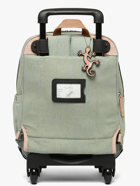2-compartment Wheeled Schoolbag Cameleon Pink vintage fantasy SR40 other view 6
