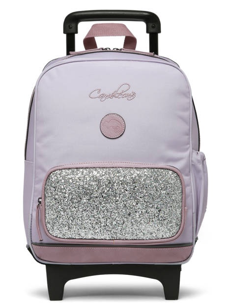 Sac A Dos à Roulettes 2 Compartiments Cameleon Violet vintage fantasy SR40 vue secondaire 6